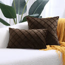 GobekUsa Embroidered Lattice Cushion Cover Pleat - 45X45CM