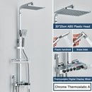 GobekUsa Black 4-Way Digital Shower System with Rainfall Head and Bidet