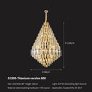 GobekUsa Crystal Pendant Chandelier for Home, Hotel, Restaurant - Luxury Duplex Hall Light