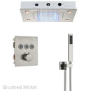 GobekUsa 3-Way Shower System with Rainfall Waterfall Head and Bathtub Mixer Tap.
