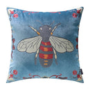 GobekUsa Bee Embroidery Cushion Cover - Exquisite Animal Design for Sofa Decor