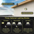 GobekUsa 160COB Solar Outdoor Wall Lights Motion Sensor Remote Control Garden Street