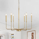 GobekUsa Iron Candle Chandelier for Living Room Bedroom Dining Room
