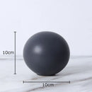 GobekUsa Cube Round Statue Decor Ceramic Ornament Sculpture Artwork for Desk & Room