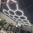 GobekUsa Hexagon LED Ceiling Light for Barbershop and Garage Hair Salon