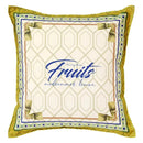 GobekUsa Lemon Print Chenille Cushion Cover 45x45cm - Waterproof Nordic DecorCase