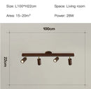 GobekUsa Nordic WoodenTrack LED Ceiling Spotlight for Home Decor