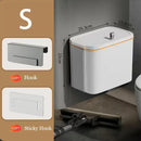 GobekUsa Kitchen Trash Can Wall Mounted Hanging Bin with Lid