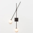 GobekUsa Black Golden LED Glass Ball Wall Sconce for Foyer Bedroom