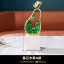 GobekUsa Crystal Metal Fruit Sculpture Set Home Decoration