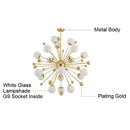 GobekUsa Gold LED Glass Pendant Light for Modern Indoor Lighting