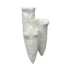 GobekUsa Abstract Coral Reef Ceramic Vase Triangle Shape Handicraft Home Decor Vase