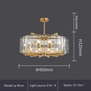 GobekUsa Glass Restaurant Chandelier: Modern Luxury Led Lighting Fixture for Living Room Home Decor