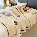 GobekUsa Double-Layer Luxury Coral Fleece Winter Blanket