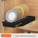 GobekUsa 2 Tier Sliding Drawer Organizer for Kitchen & Bathroom Cabinet
