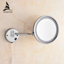 GobekUsa LED Makeup Mirror 8" Round Wall Mounted Magnifying Bathroom Mirror