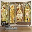 GobekUsa Egyptian Mandala Tapestry Wall Hanging for Bohemian Hippie Room Decor