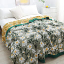 GobekUsa Cotton Throw Blanket - Retro Chinese Style Quilt & Sofa Cover