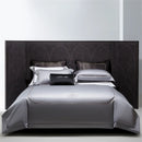 GobekUsa Cotton Satin Jacquard Embroidery Bedding Set with Elastic Sheet & Duvet Cover