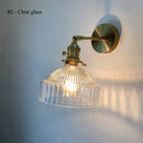 GobekUsa Glass Shade LED Wall Lamp for Luxury Living Room Decor