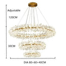 GobekUsa Crystal Flower Chandelier: Nordic Luxury Lighting for Home Decor & Restaurant