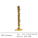 GobekUsa Golden Candlestick Holder Resin Plated Melt Shape for Wedding & Home Decor