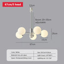 GobekUsa Glass Ball LED Ceiling Chandelier for Home Decor & Lighting