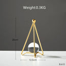 GobekUsa Crystal Ball Crafts: Nordic Light Luxury Modern Metal Décor for Home and TV Cabinet
