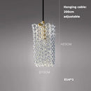 GobekUsa Crystal LED Ceiling Chandelier - Dimmable Art Deco Pendant Light