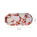 GobekUsa Calacatta Marble Vanity Tray for Perfume Candles Jewelry Luxury Home Decor