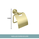 GobekUsa Gold Hardware Set: Towel Bar, Toilet Paper Holder, Robe Hook, Cup Hanger