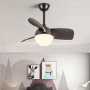 GobekUsa Bedroom & Study Ceiling Fan Light with Mute Electric Fan Chandelier, 110V 220V