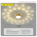 GobekUsa Acrylic Sunflower Ceiling Lamp in Brushed Antique Gold