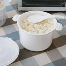 GobekUsa 6-in-1 Cooking Pot for Microwave Steaming, Rice, Pasta, Soup, and Vegetables