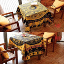GobekUsa Knitted Cotton Throw Blanket with Tassel - Geometric Bohemian Design