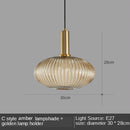 GobekUsa Gray Glass LED Pendant Lights for Modern Nordic Home Decor