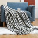GobekUsa Cozy Knitted Sofa Blanket - Winter Home Office Nap Comfort
