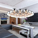 GobekUsa Crystal Glass Ball Globe Chandelier Pendant Light for Modern Hotel Hall Décor
