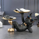 GobekUsa Bulldog Animal Figurine: Cool Dog Statue for Stylish Home Decor