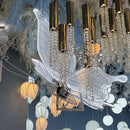 GobekUsa LED Butterfly Wing Lace Hanging Lamps for Romantic Decoration and Party Lights
