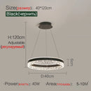 Modern White Ring LED Pendant Light