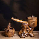 GobekUsa Ceramic Kung Fu Tea Set: High-End, Retro, Anti-Scalding, Easy Home Brewing