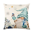 GobekUsa Christmas Pillowcase Collection - Festive Sofa Decor with Christmas Tree, Elk, Snowman