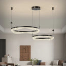 GobekUsa LED Ring Pendant Chandelier for Living Room Bedroom and Dining Room