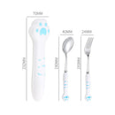 GobekUsa Kawaii Cat Claw Cutlery Set for Kids - Portable Outdoor Tableware Kit