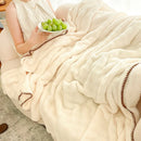 GobekUsa Bubble Velvet Woolen Sofa Blanket - Soft & Warm Multi-Purpose Cover