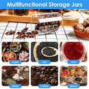 GobekUsa Glass Food Storage Jar with Lid for Kitchen Organization