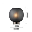 GobekUsa Black Glass Ball Nordic Design LED Table Light for Bedroom and Living Room