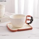 GobekUsa Alkali Water Biscuit Mug Set - Ceramic Tea & Coffee Cup for Dining Table