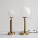 GobekUsa LED Glass Ball Brass Table Lamp for Luxury Home Decor Bedrooms & Offices